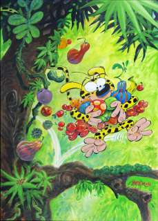 Batem | Le Marsupilami, peinture Ã  l’acrylique et Ã … | Millon