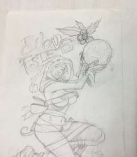 Manunta, Giuseppe - 1 Original preliminary drawing - Artbook 1994-2018 - Pin-Up | Catawiki