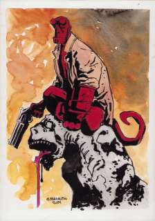Giancarlo Caracuzzo - 1 Original colour drawing - Hellboy - 2025 | Catawiki