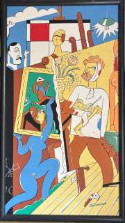 Meulen, Ever - 1 Original painting - Hôtel Siru à Bruxelles - 1989 | Catawiki