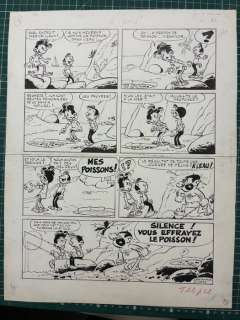 Attanasio, Dino - 1 Original page - Modeste et Pompom - A l’eau! - (années 1960) | Catawiki