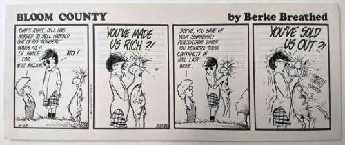 Breathed, Berkeley - BLOOM COUNTY DAILY STRIP Strip Art