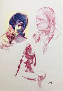 Jula, Andrea - 1 Original colour drawing - Studio di personaggi | Catawiki