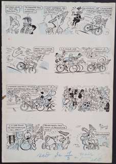 Pellos, René - 1 Original page - Les Pieds Nickelés - sportifs - N°13 - 1949 | Catawiki