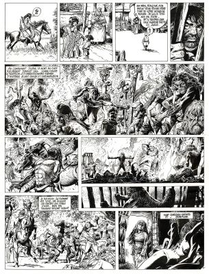 Franz | Lot 319 - Poupée d’ivoire, Le tombeau Scythe, planche originale à l’encre de chine. | Septimus