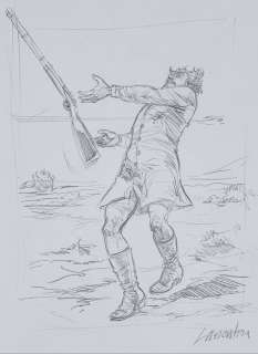 Jacques Lamontagne - 1 Pencil drawing - Wild West