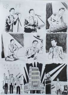 Girard, Philippe - 1 Original page - Leonard Cohen - Sur un fil - planche 97 - 2020 | Catawiki