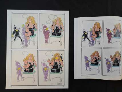 Saudelli, Franco - 1 Original page - Bound Beauties and Evil Dwarfs | Catawiki