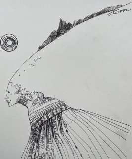 Toppi, Sergio - 1 Original drawing - Indian Woman | Catawiki