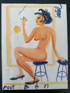 Jacques De Loustal - 1 Original drawing - Femme Nue | Catawiki