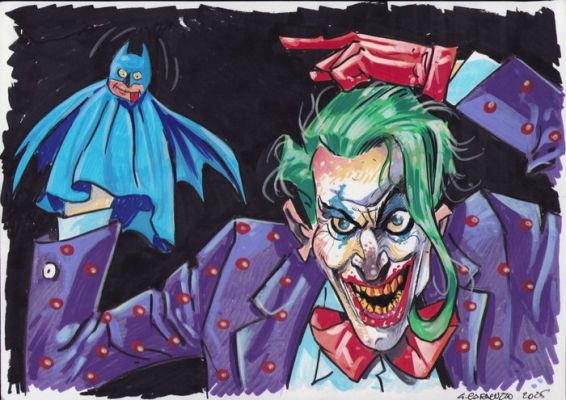 Caracuzzo, Giancarlo - 1 Original colour drawing - The Joker - 2025 | Catawiki