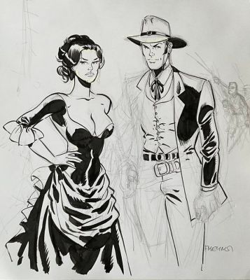 Meynet, Félix - 1 Original preliminary drawing - Sauvage - grand format - 2017 | Catawiki