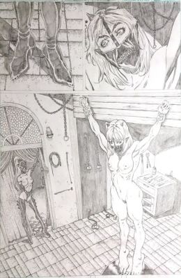 Tim Vigil (Glen Danzig Script!) - 1 Page d’accueil originale - Demonica Vs. Akuma-She - 2001 | Catawiki