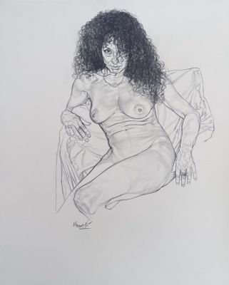 Riccardo Mannelli - 1 Original drawing - Don’t let it be - Raffaella | Catawiki