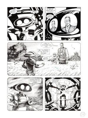 Bonazzi, Germano - 3 Original page - Nathan Never Gigante #14 - "La sorgente nascosta" - 2011 | Catawiki