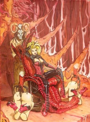 FetishGenerator - 1 Original drawing - Altro - Illustrazione originale BDSM hardcore - 1995 | Catawiki