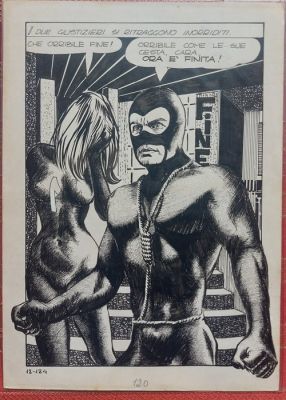 Milo Manara - 1 Original page - Genius - Tavola originale splash "Mitra Girl" n°12 fine episodio. - 1969 | Catawiki
