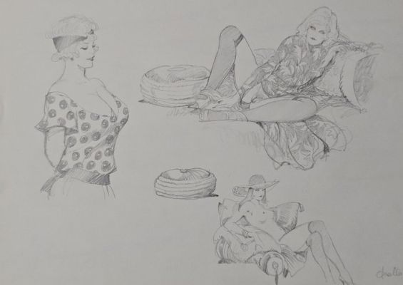 Follo, Leone - 1 Original drawing - Pin Up | Catawiki