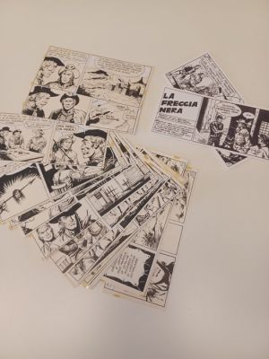 Bignotti, Franco - 25 Original page - Serie Falco - La Freccia nera - 1957 | Catawiki