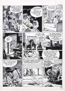 - Max CABANES "Justement Ã  propos.." Planche Ã  l‘encre en deux partie.&