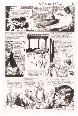 Lot 53 - JOE KUBERT STAR SPANGLED WAR STORIES #137 ORIGINAL ART PAGE. | Hake’s