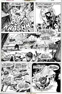 Ernie Chan Sal Buscema - Incredible Hulk #214 P 22 (Great First Comic Story Where Jack of Hearts Actually Battles the Hulk!) 1978