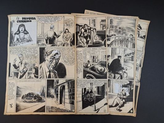 Virgilio Muzzi, Andrea Lavezzolo - 11 Original page - La Mummia che Cammina | Catawiki