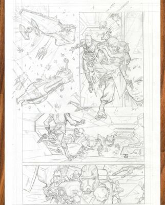 Domenech, Sergi - 2 Star Wars : Hyperspace n°1, numéro 4 - Original Hand-Signed Pencil Page | Catawiki