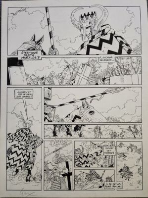 Thierry Gioux - 1 Original colour drawing - Le vent des dieux | Catawiki