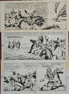 Guglielmo, Letteri - 1 Original page - Tex n. 76 - Deserto Bianco | Catawiki