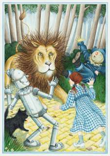 JONATHAN LANGLEY (1952- ) "The next moment a great lion bounded into the road." [CHILDRENS / WIZARD OF OZ] | Swann Galleries