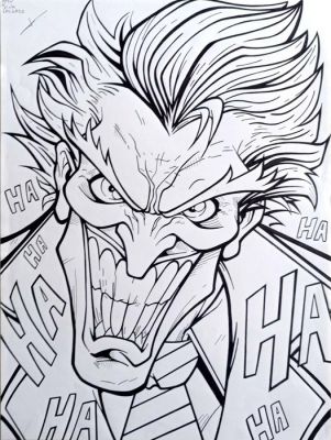 Lilith - 1 Original drawing - The Joker - Tribute Jimbo Salgado - 2016 | Catawiki
