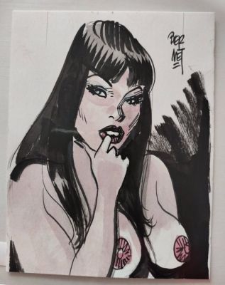 Bernet, Jordi - Original colour drawing - Chiara di notte (Clara de noche) | Catawiki