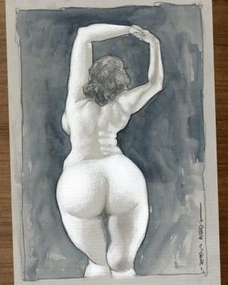 Bleda, Sergio - 1 Œuvre d’art originale - Sensual Silhouette – Hand Signed | Catawiki