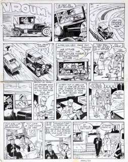 Tillieux | Gil Jourdan, planche n°4 Ã  l’encre de Chine de l… | Banque Dessinée