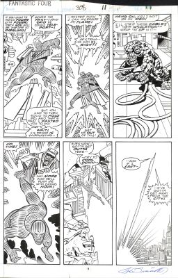 John Buscema & Joe Sinnott – Fantastic Four – Tavola Originale (Storia Pagina 9) – 1987 | Love Original Art