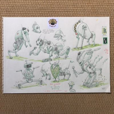 Torres, Daniel - 1 Original colour drawing - Roco Vargas - Robots-chatarra mutantes - 2005 | Catawiki