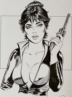 Giuseppe Candita - 1 Original drawing - Modesty Blaise | Catawiki