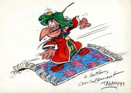 TABARY Jean  - Iznogoud  - Illustration couleur signée et datée 99 en bas Ã  droite[...] | Vermot et Associés