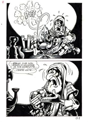 Magnus - 1 Original page - La Compagnia della Forca #17 - "I Due Genii Siamesi" - 1978