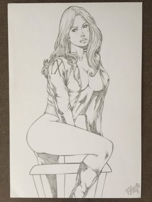 Fabio Oliveira - 1 Original drawing - Action Comics - Aphrodite IX - 2011 | Catawiki