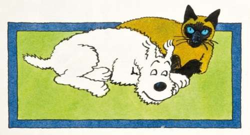 Hergé Georges Remi Dit (1907 - 1983) | MILOU ET LE CHAT SIAMOIS | Artcurial