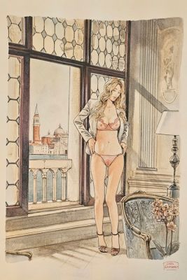 Luca Raimondo - 1 Original drawing - Luca Raimondo - Katy in Venice - 2026 | Catawiki
