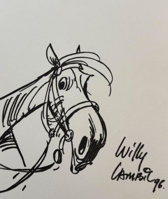 Lambil, Willy - 1 Original drawing - Les Tuniques Bleues - 1973 | Catawiki