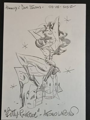 Lapone, Antonio - 1 Original drawing - Betty Rocketeve - 2012 | Catawiki