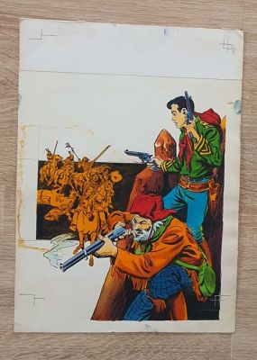 Frisano, Jean - 1 Original cover - Nevada - Miki le ranger et Double-Rhum - 1973 | Catawiki