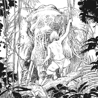 Barat, Alain - 1 Original drawing - Hommage Sheena - Le dernier géant - 2026 | Catawiki