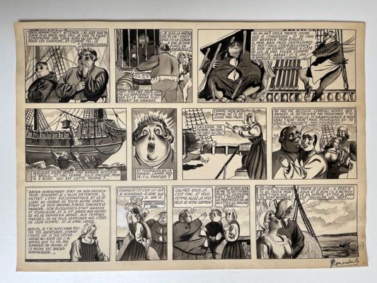 Craenhals, François - 1 Original page - La Légende de Thyl Ulenspiegel - p. 12 - 1949 | Catawiki