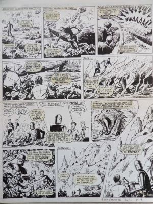 Kearon, Edward - 1 Original page - Archie de man van staal - Archie and the Lost World! - 1973 | Catawiki
