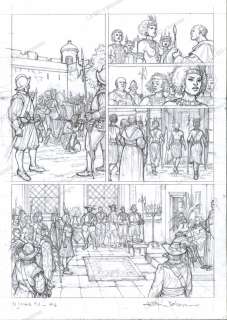 Alessia DE VINCENZI - Planche Originale Crayonnée « Njinga » Tome 1 P1
